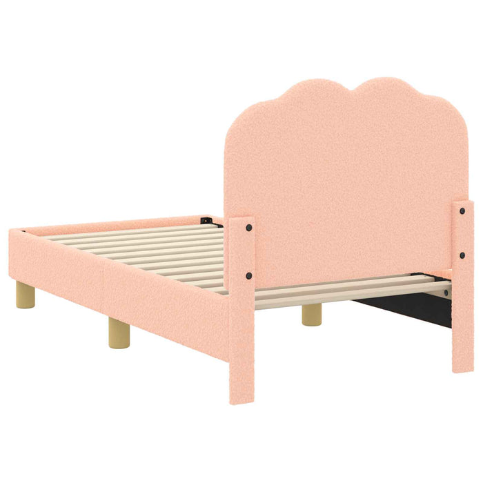 Cadru de pat pentru copii cu spătar Roz 70 x 140 cm - WALTI WALTI