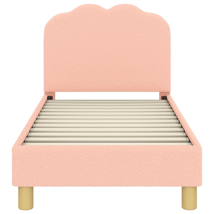 Cadru de pat pentru copii cu spătar Roz 70 x 140 cm - WALTI WALTI