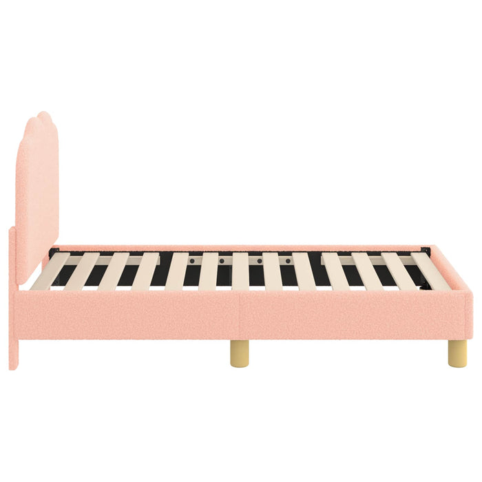 Cadru de pat pentru copii cu spătar Roz 70 x 140 cm - WALTI WALTI