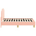 Cadru de pat pentru copii cu spătar Roz 70 x 140 cm - WALTI WALTI