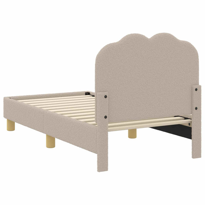 Cadru de pat pentru copii cu spătar Gri deschis 70 x 140 cm - WALTI WALTI