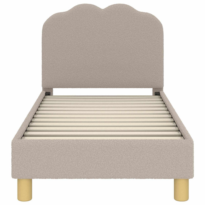 Cadru de pat pentru copii cu spătar Gri deschis 70 x 140 cm - WALTI WALTI
