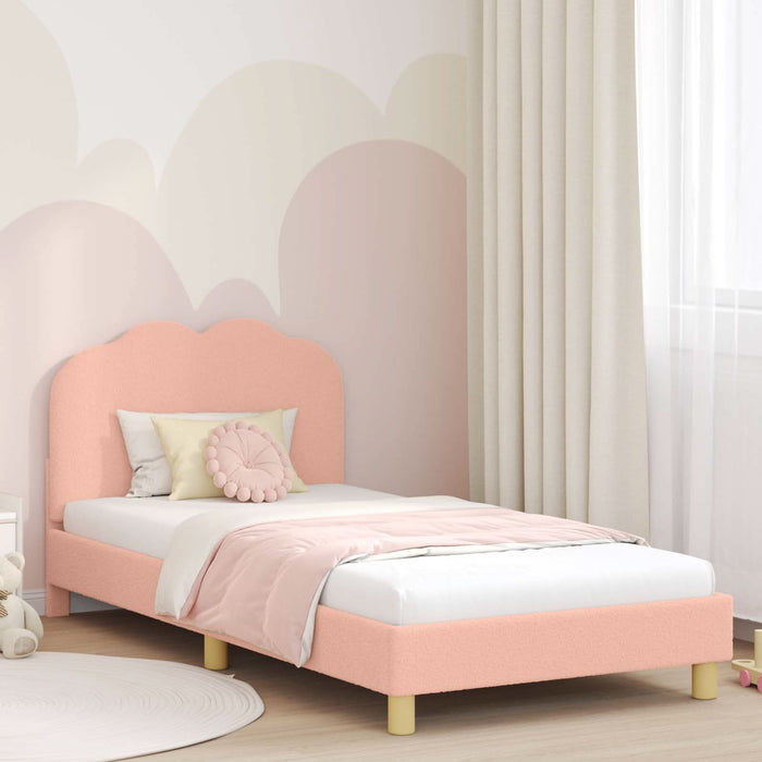 Cadru de pat pentru copii cu spătar Roz 90 x 190 cm - WALTI WALTI