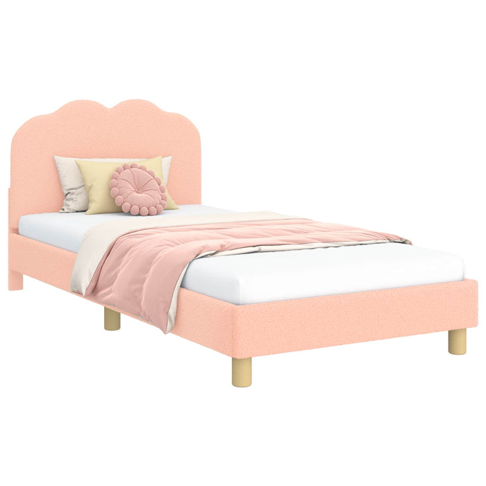 Cadru de pat pentru copii cu spătar Roz 90 x 200 cm - WALTI WALTI