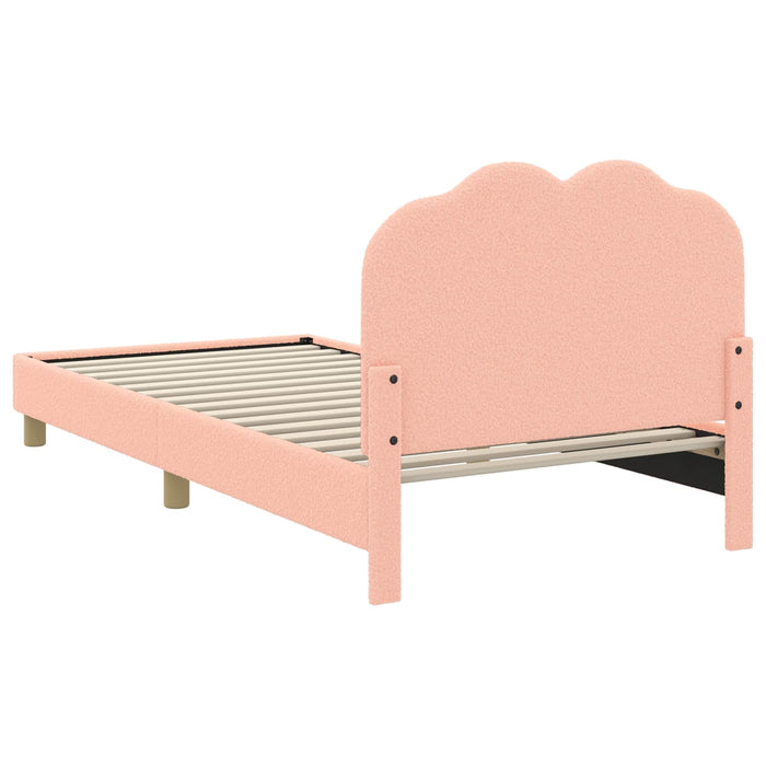 Cadru de pat pentru copii cu spătar Roz 90 x 200 cm - WALTI WALTI