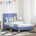 Cadru de pat pentru copii cu spătar Albastru Jeans 80 x 160 cm - WALTI WALTI
