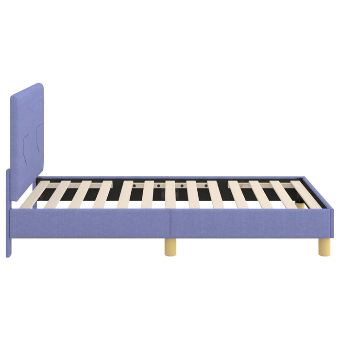 Cadru de pat pentru copii cu spătar Albastru Jeans 80 x 160 cm - WALTI WALTI