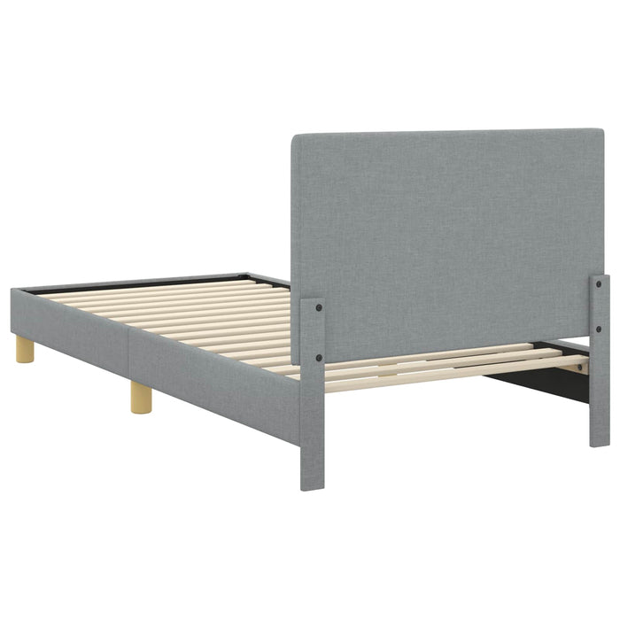 Cadru de pat pentru copii cu spătar Gri deschis 80 x 200 cm - WALTI WALTI