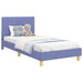Cadru de pat pentru copii cu spătar Albastru Jeans 80 x 200 cm - WALTI WALTI