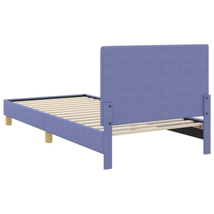 Cadru de pat pentru copii cu spătar Albastru Jeans 90 x 190 cm - WALTI WALTI