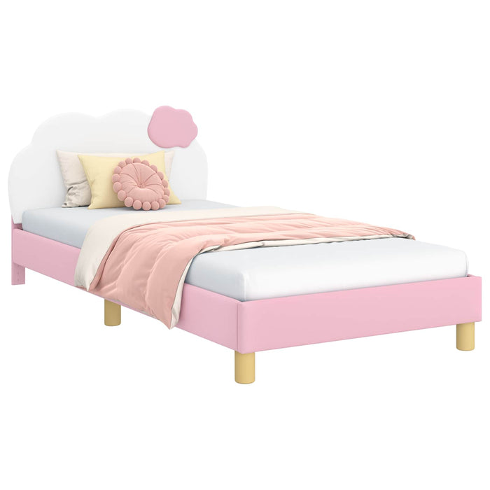 Cadru de pat pentru copii cu spătar Roz 90 x 200 cm PU - WALTI WALTI