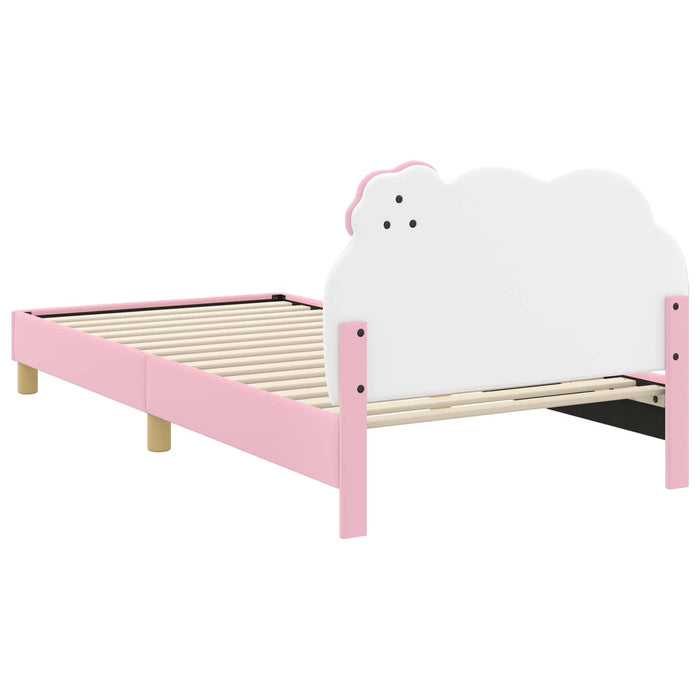 Cadru de pat pentru copii cu spătar Roz 90 x 200 cm PU - WALTI WALTI