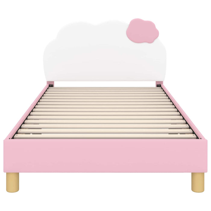 Cadru de pat pentru copii cu spătar Roz 90 x 200 cm PU - WALTI WALTI