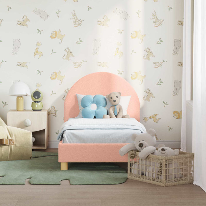 Cadru de pat pentru copii cu spătar Roz 70 x 140 cm - WALTI WALTI