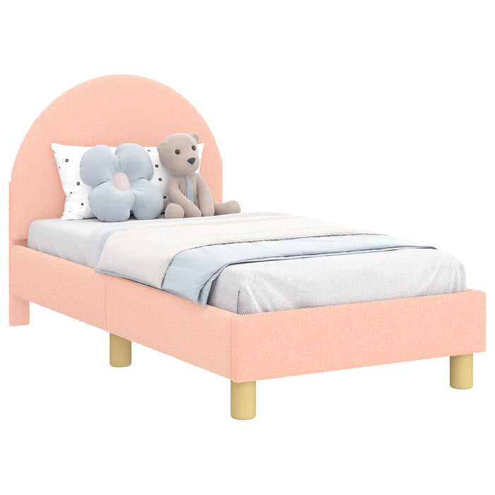 Cadru de pat pentru copii cu spătar Roz 70 x 140 cm - WALTI WALTI