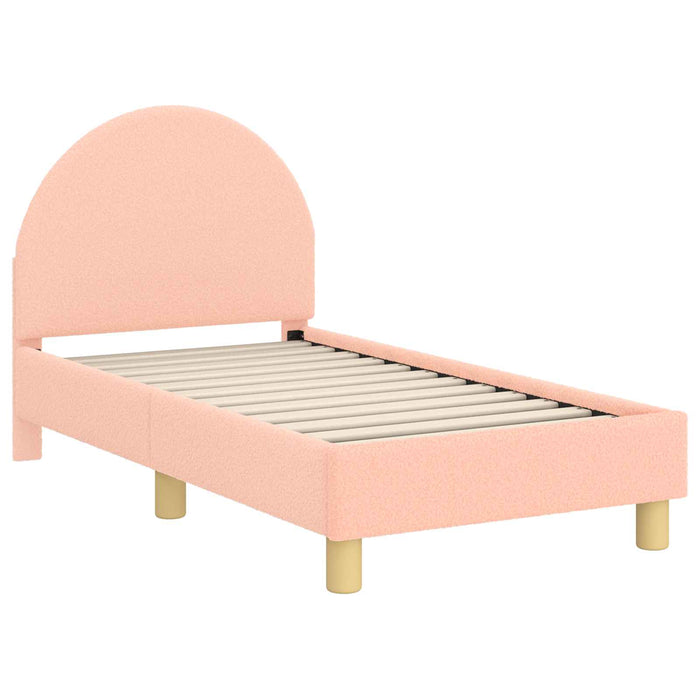 Cadru de pat pentru copii cu spătar Roz 70 x 140 cm - WALTI WALTI