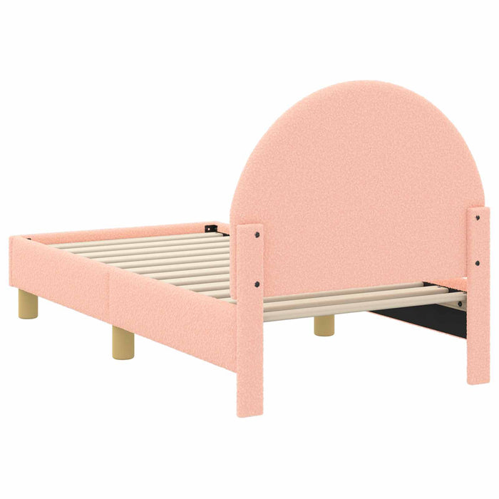 Cadru de pat pentru copii cu spătar Roz 70 x 140 cm - WALTI WALTI