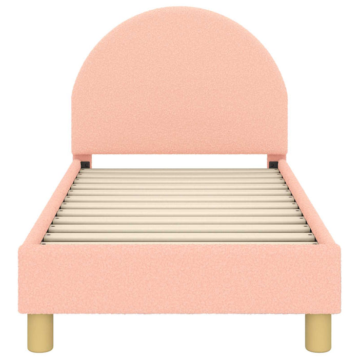 Cadru de pat pentru copii cu spătar Roz 70 x 140 cm - WALTI WALTI