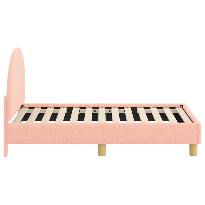 Cadru de pat pentru copii cu spătar Roz 70 x 140 cm - WALTI WALTI