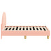 Cadru de pat pentru copii cu spătar Roz 70 x 140 cm - WALTI WALTI