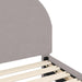 Cadru de pat pentru copii cu spătar Gri deschis 80 x 160 cm - WALTI WALTI