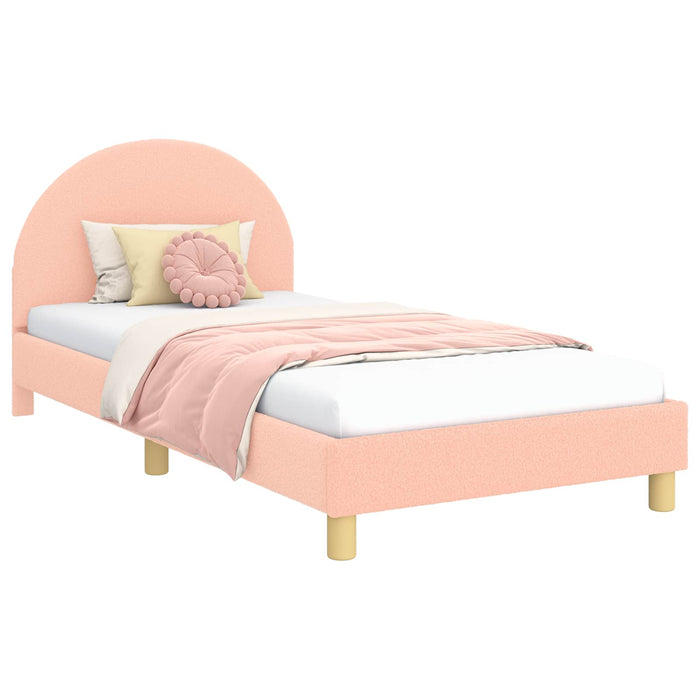Cadru de pat pentru copii cu spătar Roz 80 x 200 cm - WALTI WALTI