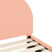 Cadru de pat pentru copii cu spătar Roz 90 x 190 cm - WALTI WALTI