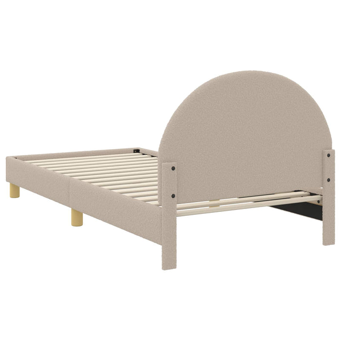 Cadru de pat pentru copii cu spătar Gri deschis 90 x 190 cm - WALTI WALTI