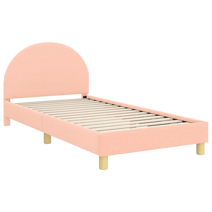Cadru de pat pentru copii cu spătar Roz 90 x 200 cm - WALTI WALTI