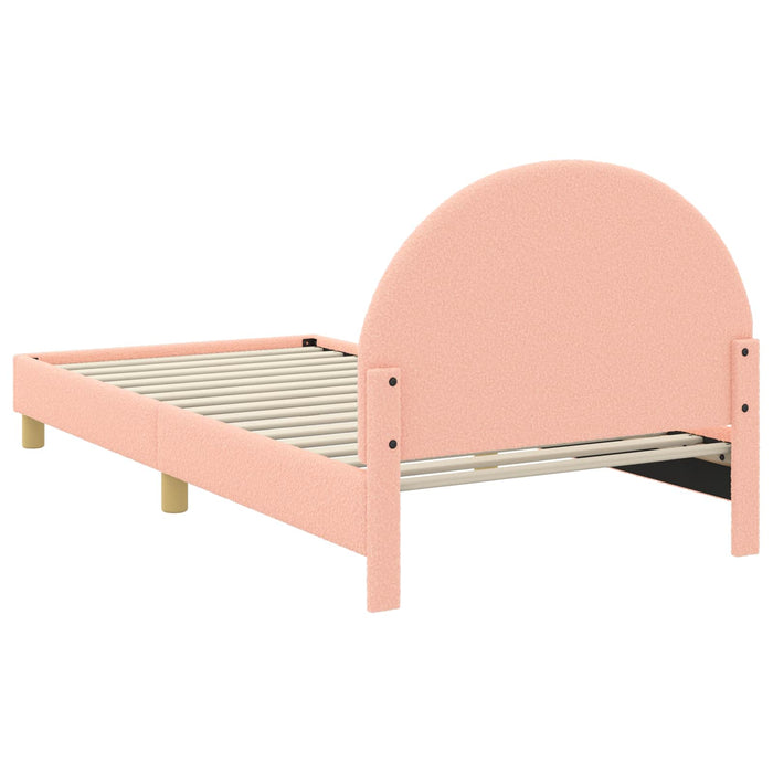 Cadru de pat pentru copii cu spătar Roz 90 x 200 cm - WALTI WALTI