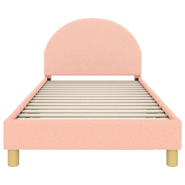 Cadru de pat pentru copii cu spătar Roz 90 x 200 cm - WALTI WALTI