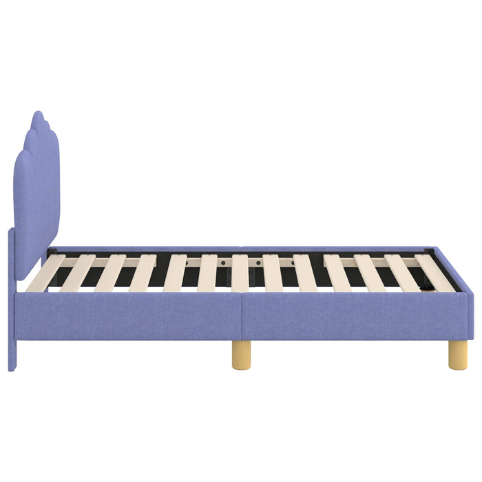 Cadru de pat pentru copii cu spătar Albastru Jeans 70 x 140 cm - WALTI WALTI