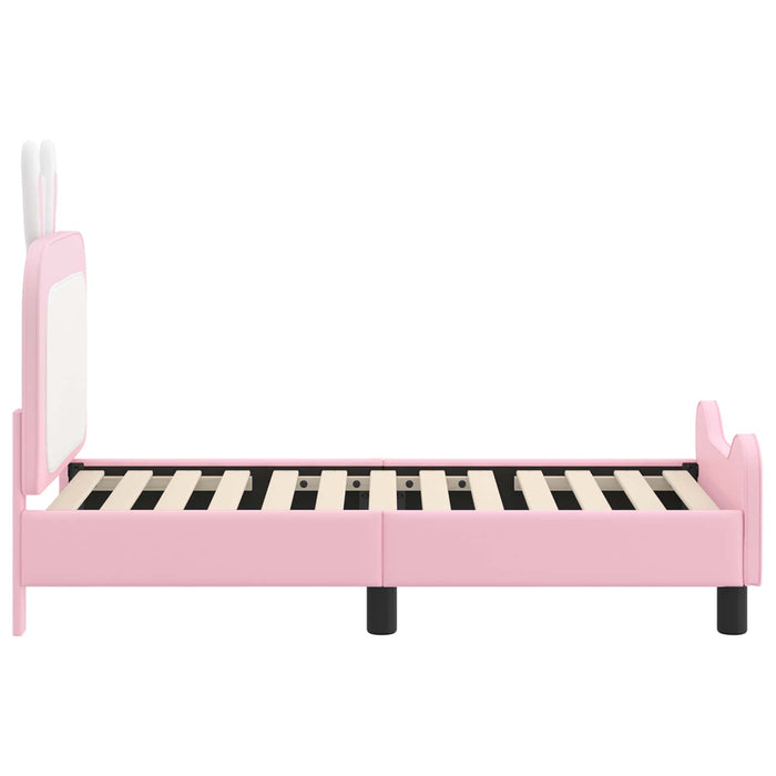 Cadru de pat pentru copii cu spătar Roz 70 x 140 cm PU - WALTI WALTI