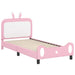 Cadru de pat pentru copii cu spătar Roz 80 x 200 cm PU - WALTI WALTI
