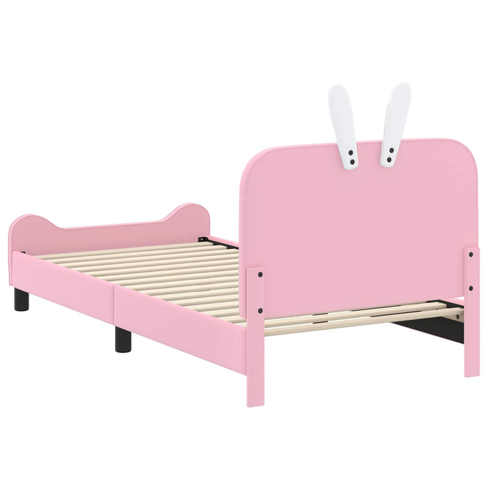 Cadru de pat pentru copii cu spătar Roz 80 x 200 cm PU - WALTI WALTI