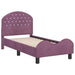Cadru de pat pentru copii cu spătar Violet 70 x 140 cm Catifea - WALTI WALTI