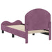 Cadru de pat pentru copii cu spătar Violet 70 x 140 cm Catifea - WALTI WALTI