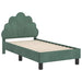 Cadru de pat pentru copii cu spătar Verde Mării 70 x 140 cm - WALTI WALTI