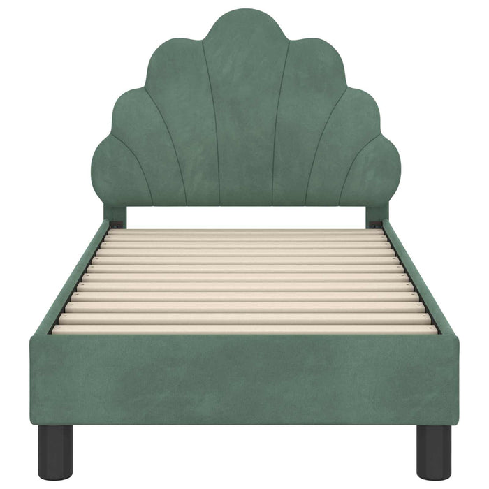 Cadru de pat pentru copii cu spătar Verde Mării 70 x 140 cm - WALTI WALTI
