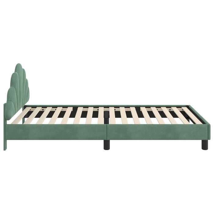 Cadru de pat pentru copii cu spătar Verde Mării 90 x 190 cm - WALTI WALTI