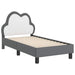 Cadru de pat pentru copii cu spătar Gri deschis 70 x 140 cm PU - WALTI WALTI