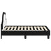 Cadru de pat pentru copii cu spătar Negru 70 x 140 cm PU - WALTI WALTI