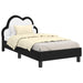 Cadru de pat pentru copii cu spătar Negru 80 x 160 cm PU - WALTI WALTI