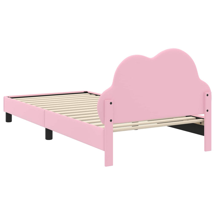 Cadru de pat pentru copii cu spătar Roz 80 x 200 cm PU - WALTI WALTI