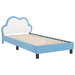 Cadru de pat pentru copii cu spătar albastru 80 x 200 cm PU - WALTI WALTI