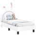 Cadru de pat pentru copii cu spătar Alb 70 x 140 cm PU - WALTI WALTI