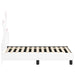 Cadru de pat pentru copii cu spătar Alb 70 x 140 cm PU - WALTI WALTI