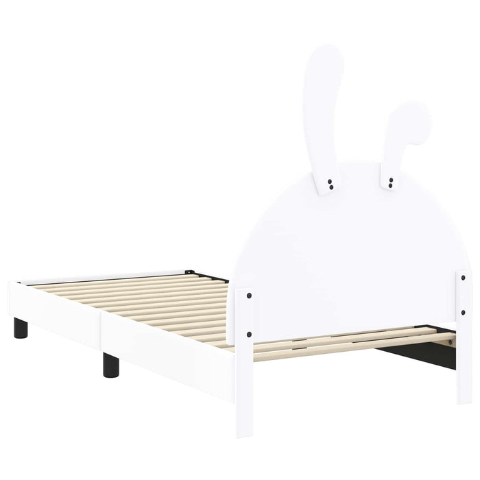 Cadru de pat pentru copii cu spătar Alb 80 x 200 cm PU - WALTI WALTI