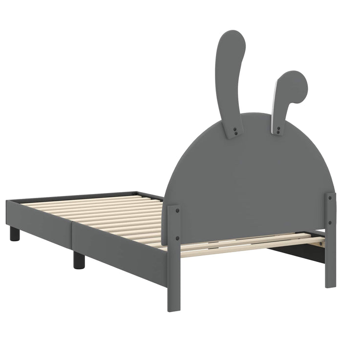 Cadru de pat pentru copii cu spătar Gri deschis 80 x 200 cm PU - WALTI WALTI
