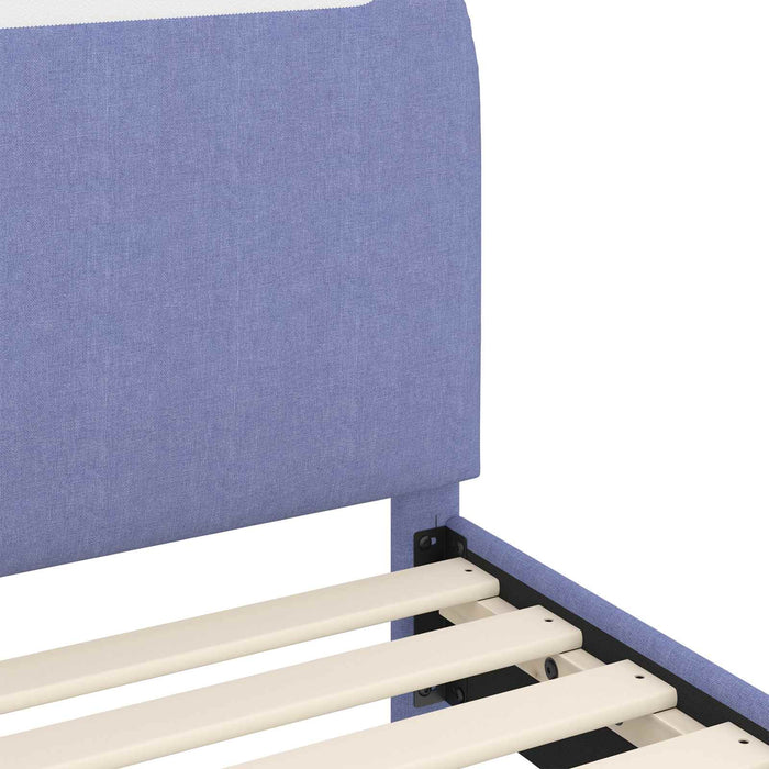 Cadru de pat pentru copii cu spătar Albastru Jeans 80 x 200 cm - WALTI WALTI